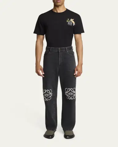 Loewe Men's Anagram Baggy Jeans | Thumbnail 2 Loewe Men's Anagram Baggy Jeans | Thumbnail 2