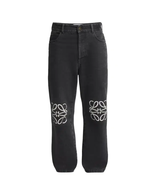 Loewe Men's Anagram Baggy Jeans