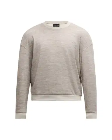 Giorgio Armani Men's Pique Wool-Blend Sweater | Thumbnail 1