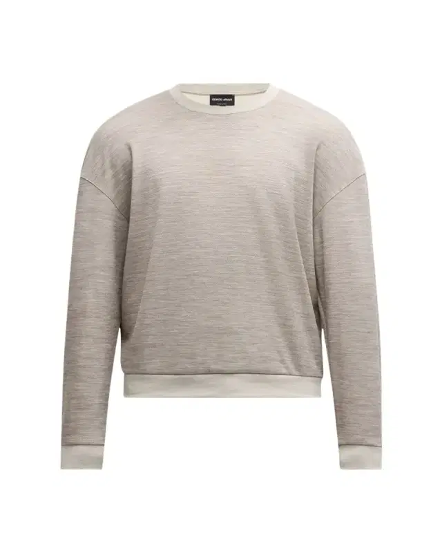 Men's Pique Wool-Blend Sweater