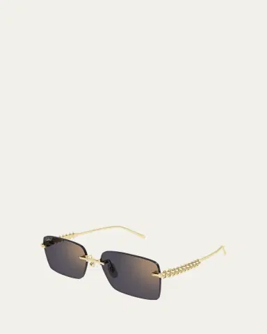 Cartier Rimless Metal Rectangle Sunglasses | Thumbnail 2 Cartier Rimless Metal Rectangle Sunglasses | Thumbnail 2