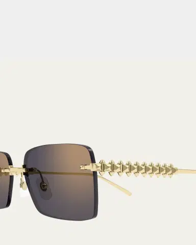 Cartier Rimless Metal Rectangle Sunglasses | Thumbnail 3 Cartier Rimless Metal Rectangle Sunglasses | Thumbnail 3
