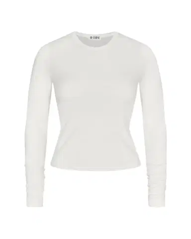 ÉTERNE Fitted Crewneck Long-Sleeve T-Shirt | Thumbnail 1