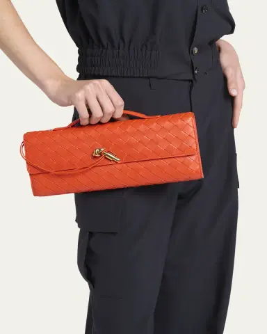 Bottega Veneta Long Andiamo Clutch Bag with Handle | Thumbnail 13