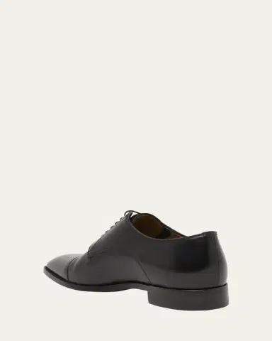 Christian Louboutin Men's Top 5 Leather Derby Shoes with Everlasting Red Sole | Thumbnail 4 Christian Louboutin Men's Top 5 Leather Derby Shoes with Everlasting Red Sole | Thumbnail 4