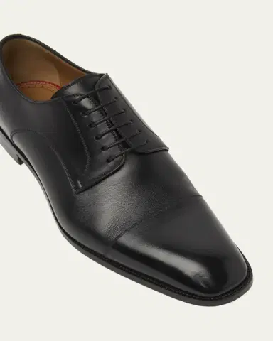 Christian Louboutin Men's Top 5 Leather Derby Shoes with Everlasting Red Sole | Thumbnail 5 Christian Louboutin Men's Top 5 Leather Derby Shoes with Everlasting Red Sole | Thumbnail 5