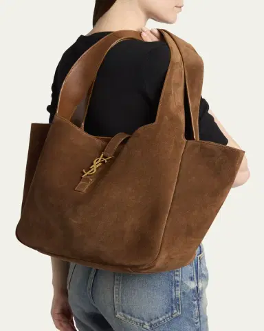 Saint Laurent Le 5 À 7 Bea YSL Cabas Tote Bag in Suede | Thumbnail 6 Saint Laurent Le 5 À 7 Bea YSL Cabas Tote Bag in Suede | Thumbnail 6