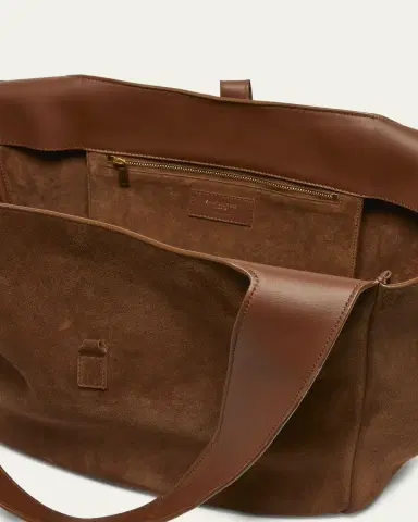 Saint Laurent Le 5 À 7 Bea YSL Cabas Tote Bag in Suede | Thumbnail 8 Saint Laurent Le 5 À 7 Bea YSL Cabas Tote Bag in Suede | Thumbnail 8