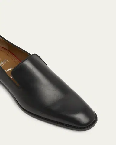 Christian Louboutin Men's Danny Flex Red-Sole Leather Loafers | Thumbnail 3