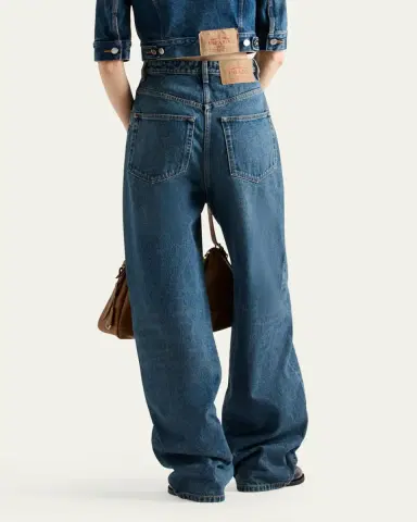 Prada High Waisted Denim Pants | Thumbnail 3