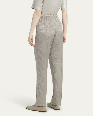 Giorgio Armani Micro Jacquard Straight-Leg Pull-On Trousers | Thumbnail 3 Giorgio Armani Micro Jacquard Straight-Leg Pull-On Trousers | Thumbnail 3