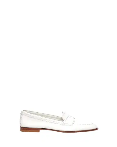 Santoni Marlene Leather Penny Loafers | Thumbnail 1