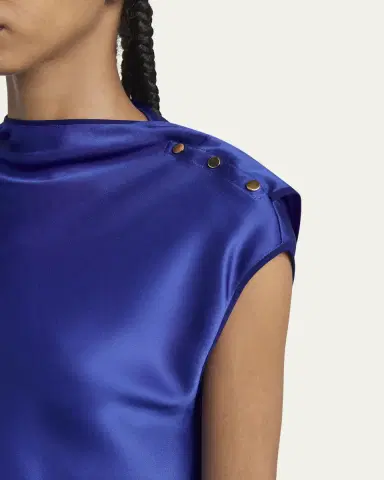 Giorgio Armani Double Silk Satin Blouse | Thumbnail 5 Giorgio Armani Double Silk Satin Blouse | Thumbnail 5