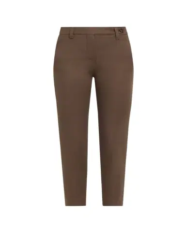 Brunello Cucinelli Cotton Twill Slim-Leg Ankle Pants | Thumbnail 1