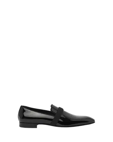 Christian Louboutin Men's Dandydeco Red-Sole Patent Loafers | Thumbnail 1