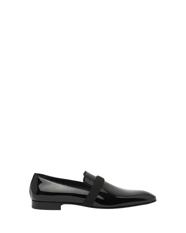 Christian Louboutin Men's Dandydeco Red-Sole Patent Loafers