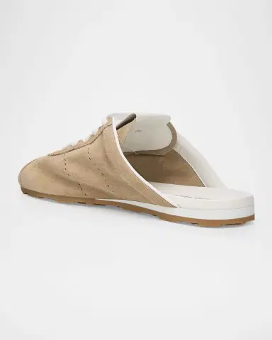 Miu Miu Suede Sneaker Mules | Thumbnail 3 Miu Miu Suede Sneaker Mules | Thumbnail 3