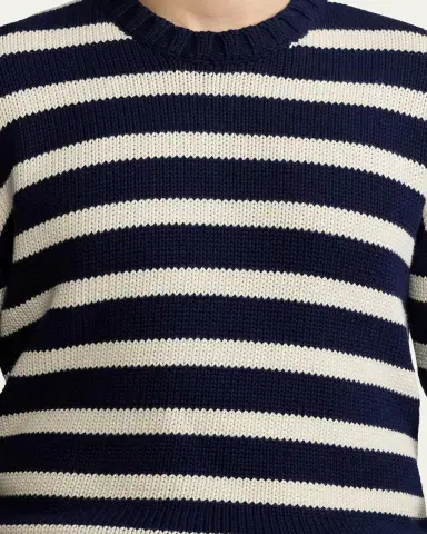 Ralph Lauren Purple Label Men's Striped Cotton Knit Sweater | Thumbnail 5 Ralph Lauren Purple Label Men's Striped Cotton Knit Sweater | Thumbnail 5