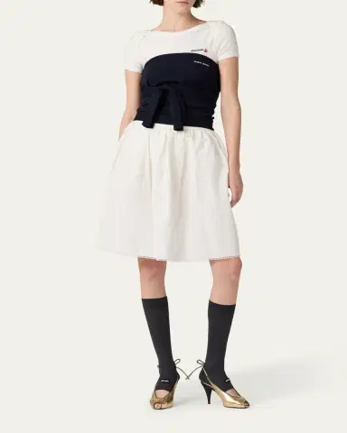 Miu Miu Short-Sleeve T-Shirt Bodysuit | Thumbnail 2