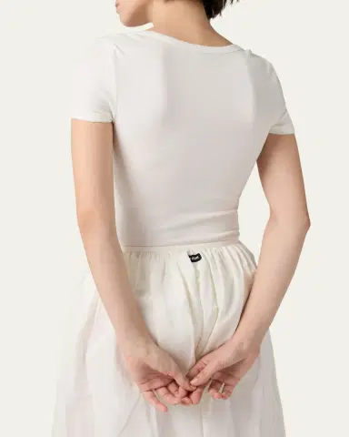 Miu Miu Short-Sleeve T-Shirt Bodysuit | Thumbnail 3