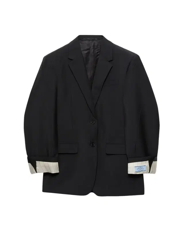 Prada Turn-up Cuff Kid Mohair Blazer