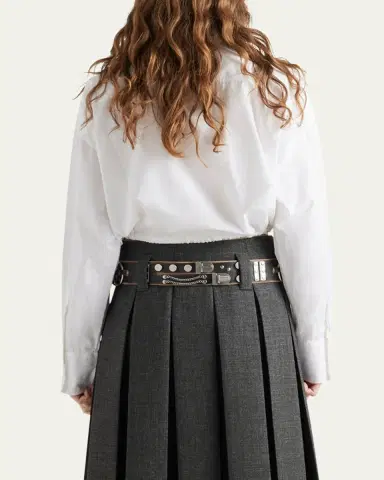 Prada Drawstring Poplin Shirt | Thumbnail 3