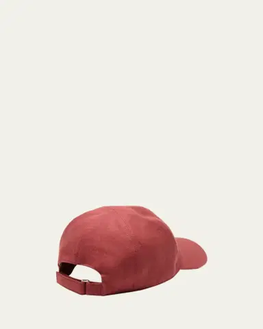 Loro Piana Men's Linen 6-Panel Baseball Hat | Thumbnail 2 Loro Piana Men's Linen 6-Panel Baseball Hat | Thumbnail 2