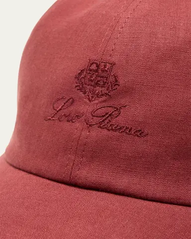 Loro Piana Men's Linen 6-Panel Baseball Hat | Thumbnail 3 Loro Piana Men's Linen 6-Panel Baseball Hat | Thumbnail 3