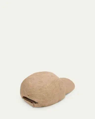 Loro Piana Men's Linen 6-Panel Baseball Hat | Thumbnail 5 Loro Piana Men's Linen 6-Panel Baseball Hat | Thumbnail 5