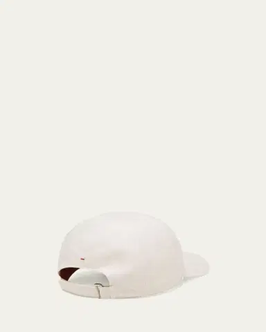 Loro Piana Men's Linen 6-Panel Baseball Hat | Thumbnail 6 Loro Piana Men's Linen 6-Panel Baseball Hat | Thumbnail 6