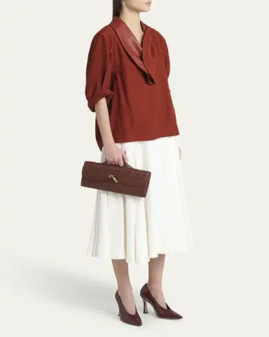 Bottega Veneta Long Andiamo Clutch Bag with Handle | Thumbnail 5