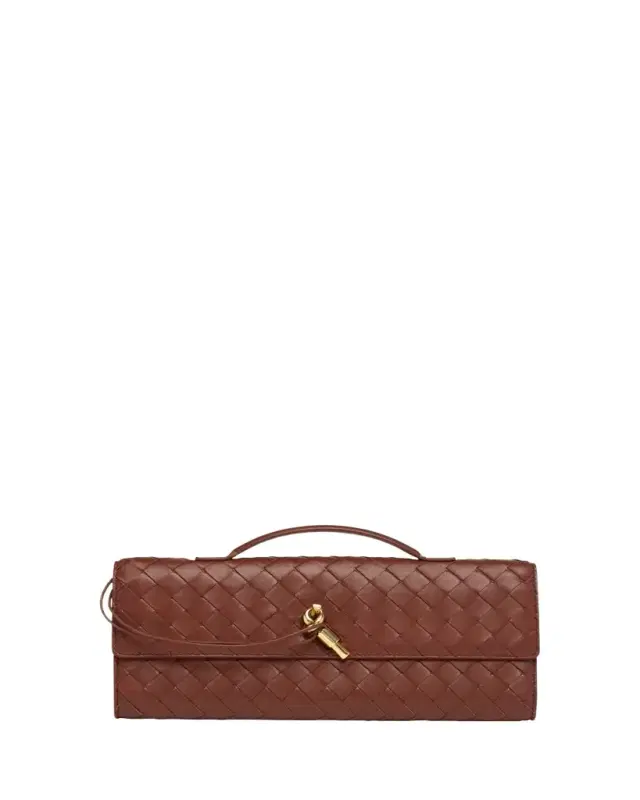 Bottega Veneta Long Andiamo Clutch Bag with Handle