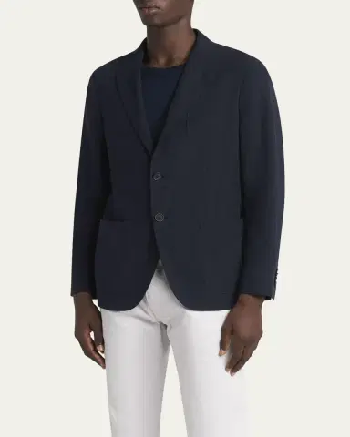 Giorgio Armani Men's Upton Linen Jacket | Thumbnail 4