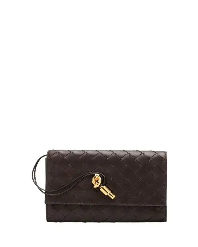 Bottega Veneta Andiamo Leather Pouch Bag