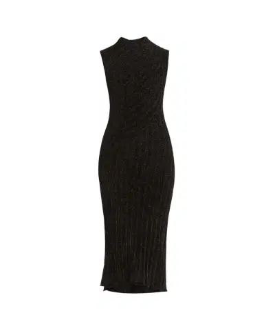Giorgio Armani Ribbed Chenille Sleeveless Midi Dress | Thumbnail 1