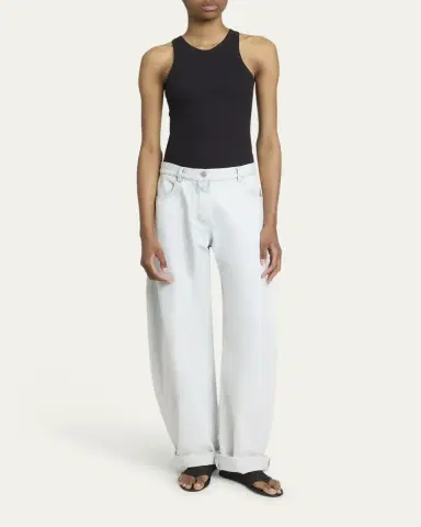 Alaïa Ribbed Sleeveless Bodysuit | Thumbnail 2