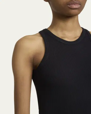 Alaïa Ribbed Sleeveless Bodysuit | Thumbnail 5