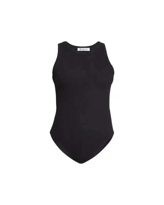 Ribbed Sleeveless Bodysuit