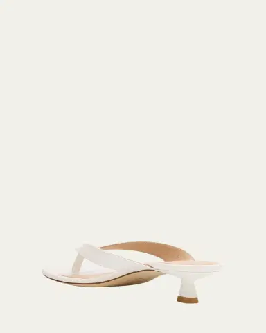 Stuart Weitzman Rio Leather Kitten-Heel Thong Sandals | Thumbnail 8 Stuart Weitzman Rio Leather Kitten-Heel Thong Sandals | Thumbnail 8