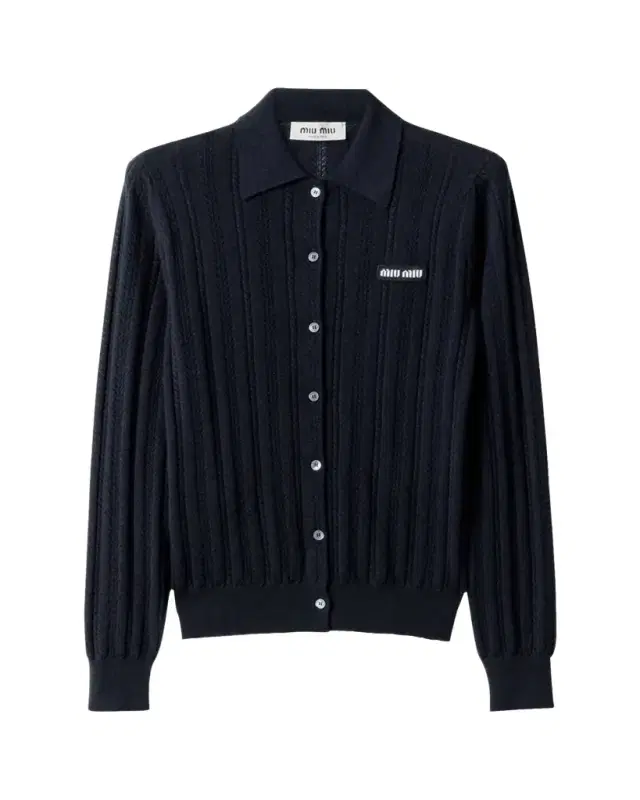 Cashmere Pointelle Cable-Knit Cardigan