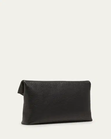 Saint Laurent Large YSL Envelope Pouch Clutch Bag in Leather | Thumbnail 3