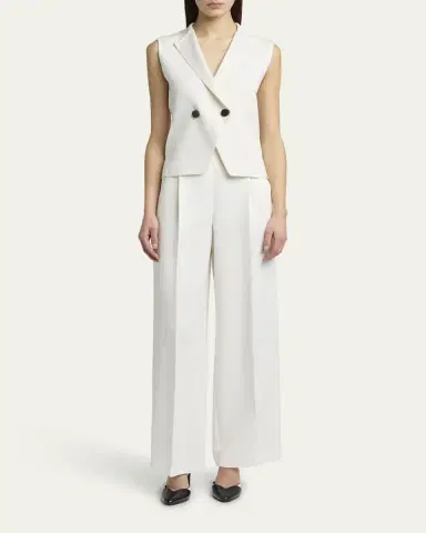 Giorgio Armani Silk Knit Single-Breasted Vest | Thumbnail 2