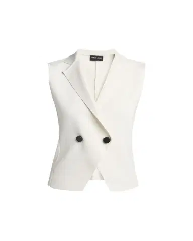 Giorgio Armani Silk Knit Single-Breasted Vest | Thumbnail 1