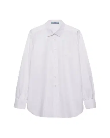 Prada Button Down Poplin Shirt | Thumbnail 1 Prada Button Down Poplin Shirt | Thumbnail 1