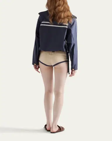 Prada Re-Nylon Stripe Hooded Jacket | Thumbnail 3 Prada Re-Nylon Stripe Hooded Jacket | Thumbnail 3