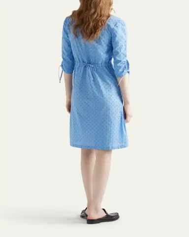 Prada Sangallo Floral 3/4-Sleeve Day Shirtdress | Thumbnail 3 Prada Sangallo Floral 3/4-Sleeve Day Shirtdress | Thumbnail 3