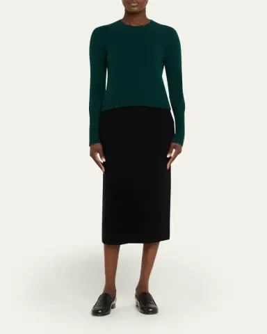 Guest in Residence Shrunken Crewneck Sweater in Cashmere | Thumbnail 14