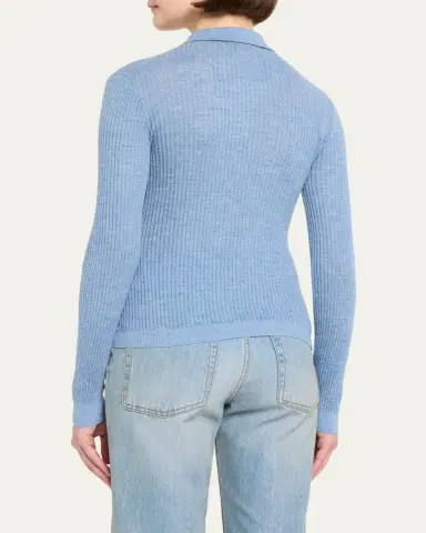 Guest in Residence Shrunken Crewneck Sweater in Cashmere | Thumbnail 3