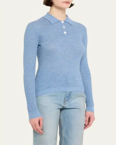 Guest in Residence Shrunken Crewneck Sweater in Cashmere | Thumbnail 4