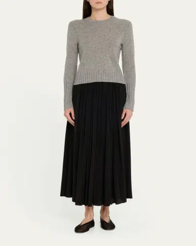 Guest in Residence Shrunken Crewneck Sweater in Cashmere | Thumbnail 10